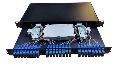 fiber cable junction box|rack mount fiber termination box.